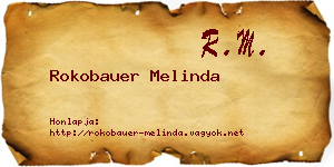 Rokobauer Melinda névjegykártya